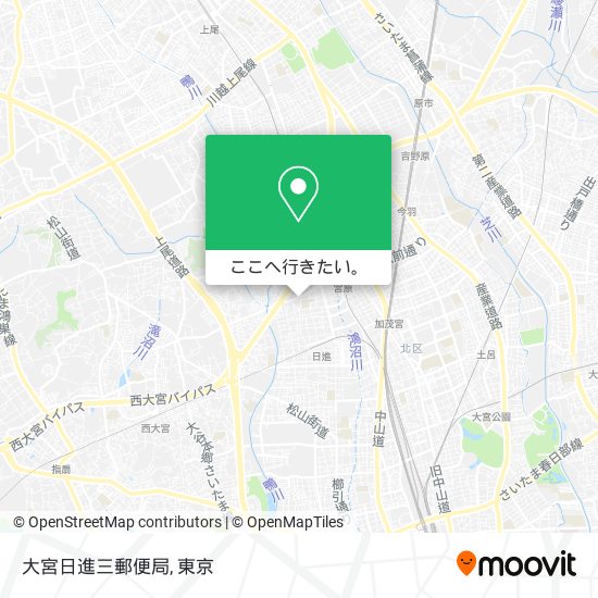 大宮日進三郵便局地図