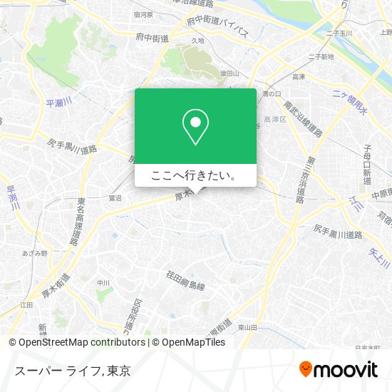 スーパー ライフ地図