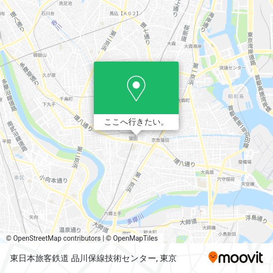 東日本旅客鉄道 品川保線技術センター地図