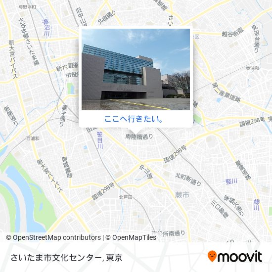 さいたま市文化センター地図