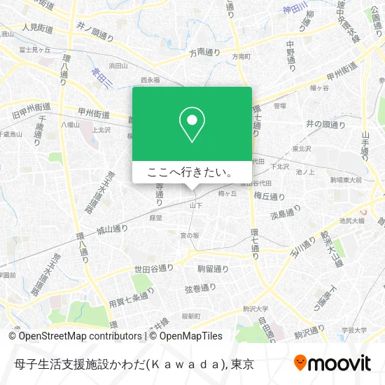 母子生活支援施設かわだ(Ｋａｗａｄａ)地図