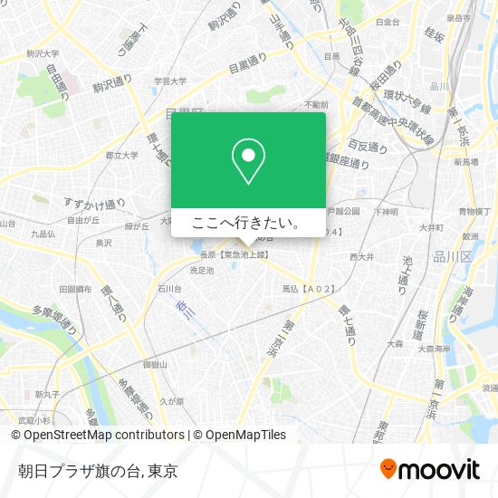 朝日プラザ旗の台地図