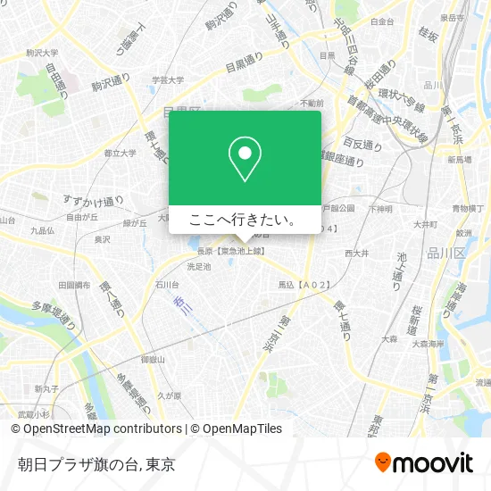 朝日プラザ旗の台地図