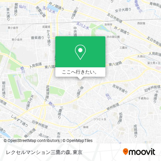 レクセルマンション三鷹の森地図
