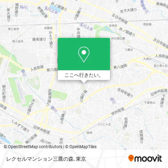 レクセルマンション三鷹の森地図