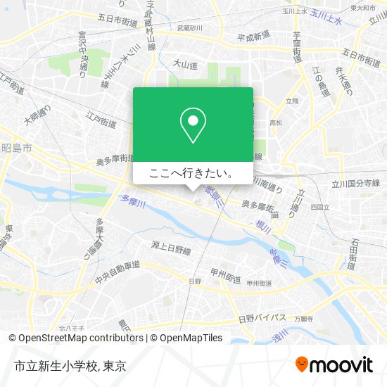 市立新生小学校地図
