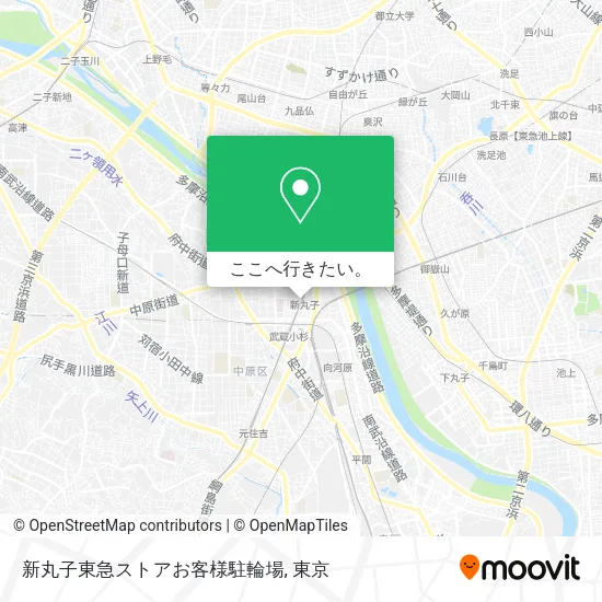 新丸子東急ストアお客様駐輪場地図