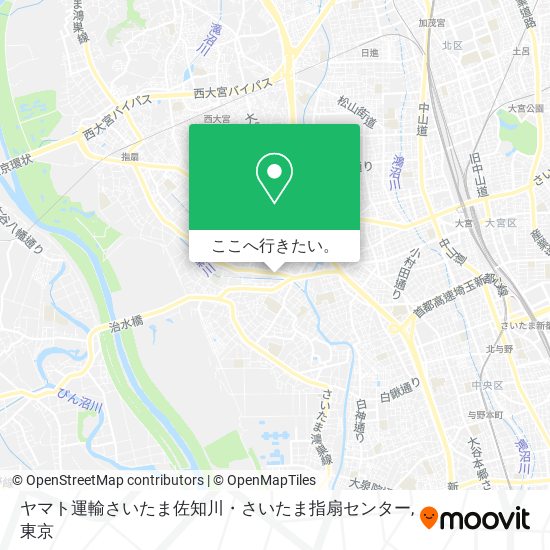 ヤマト運輸さいたま佐知川・さいたま指扇センター地図