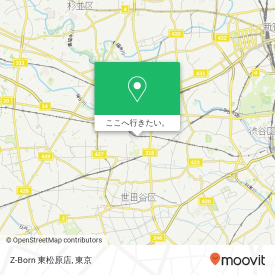 Z-Born 東松原店地図
