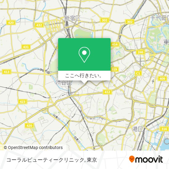 コーラルビューティークリニック地図