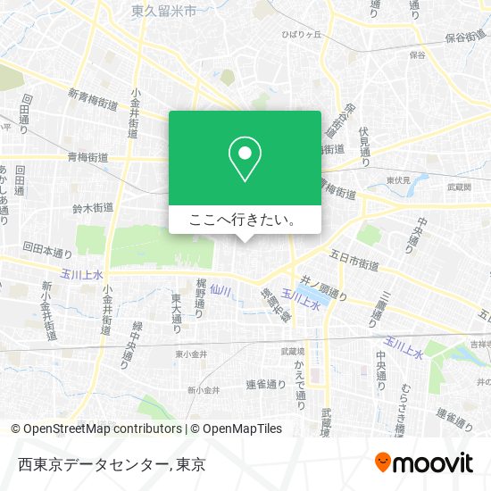 西東京データセンター地図