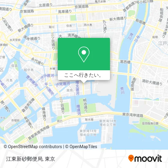 江東新砂郵便局地図