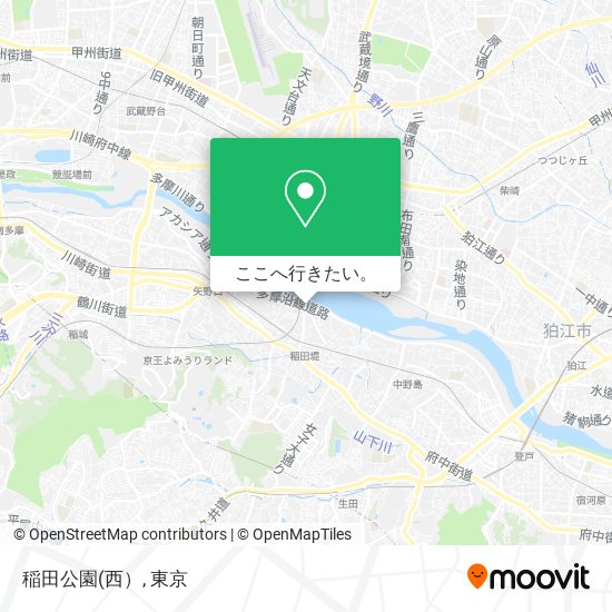 稲田公園地図