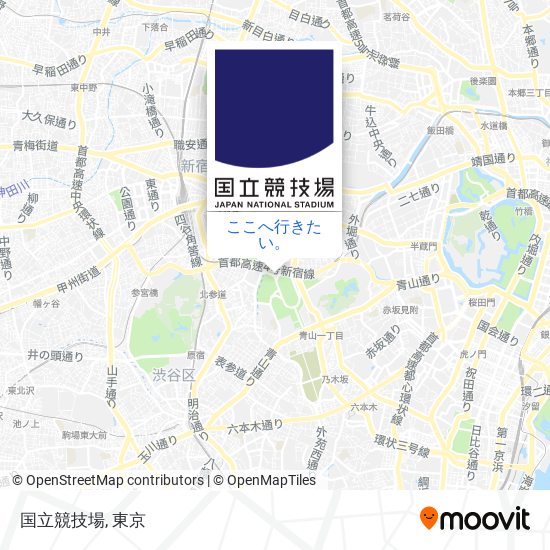 国立競技場地図