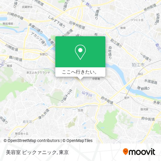 美容室 ピックァニック地図