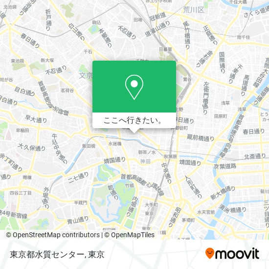 東京都水質センター地図