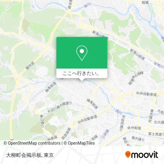 大柳町会掲示板地図
