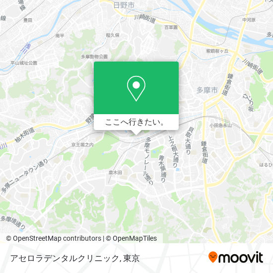 アセロラデンタルクリニック地図