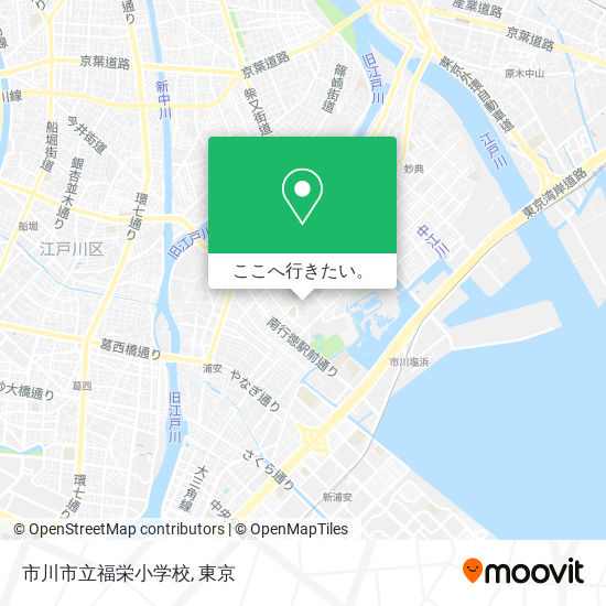 市川市立福栄小学校地図