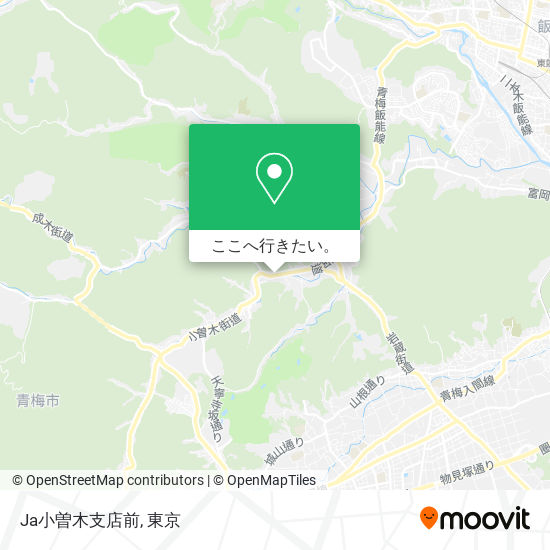 Ja小曽木支店前地図