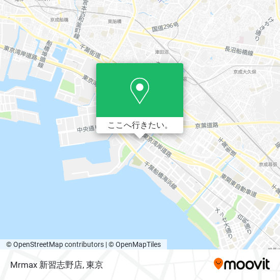 Mrmax 新習志野店地図