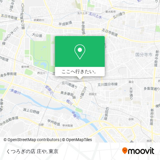 くつろぎの店 庄や地図