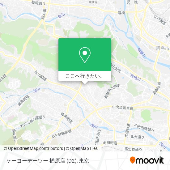 ケーヨーデーツー 楢原店 (D2)地図