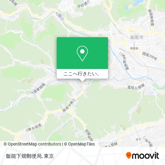 飯能下畑郵便局地図
