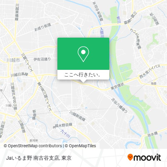 Jaいるま野 南古谷支店地図