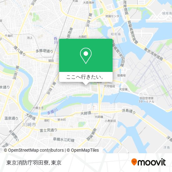 東京消防庁羽田寮地図
