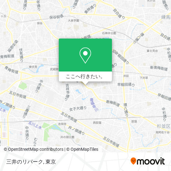 三井のリパーク地図