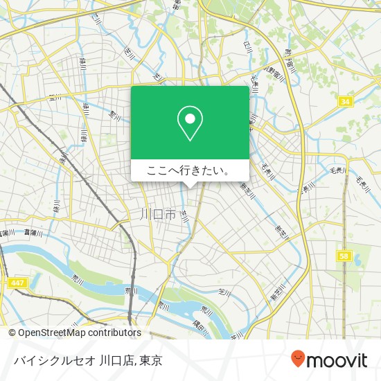 バイシクルセオ 川口店地図