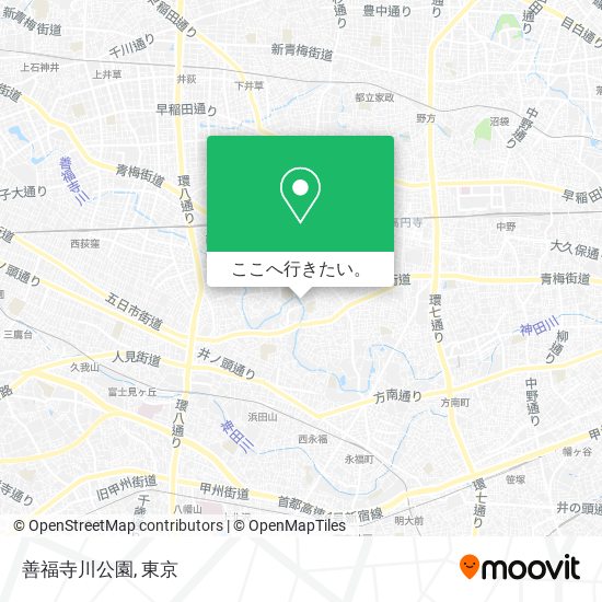 善福寺川公園地図