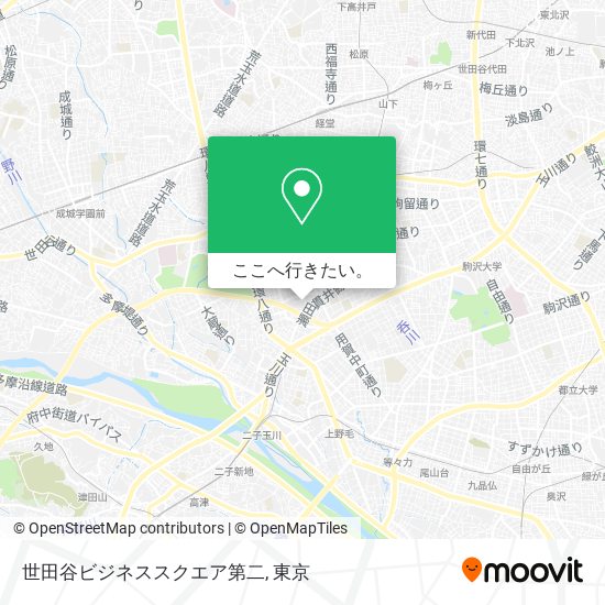 世田谷ビジネススクエア第二地図