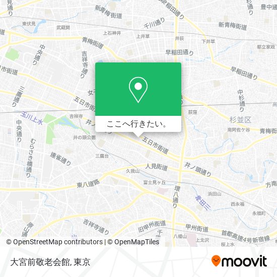 大宮前敬老会館地図