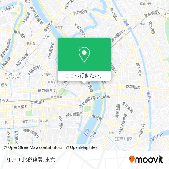 江戸川北税務署地図