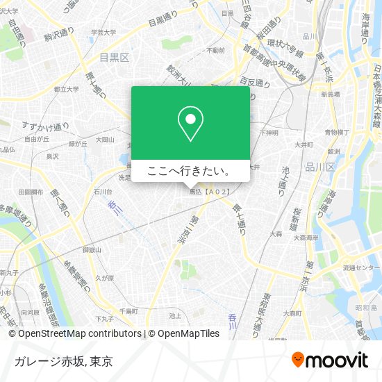 ガレージ赤坂地図