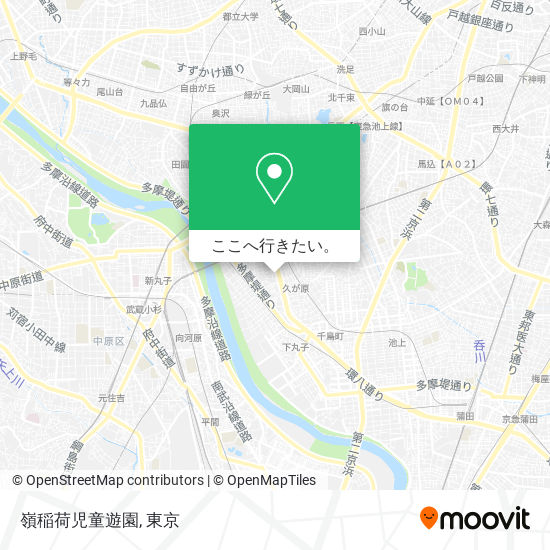 嶺稲荷児童遊園地図