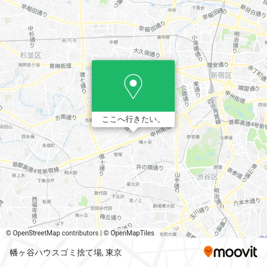 幡ヶ谷ハウスゴミ捨て場地図