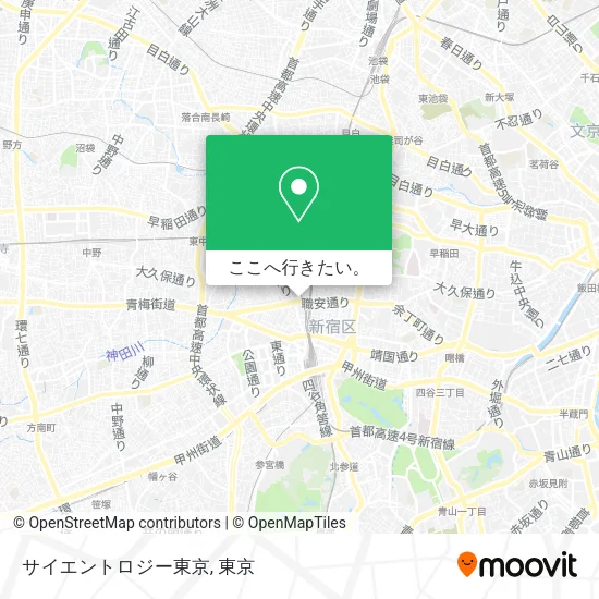 サイエントロジー東京地図