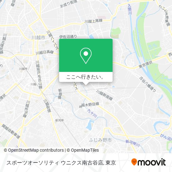 スポーツオーソリティ ウニクス南古谷店地図