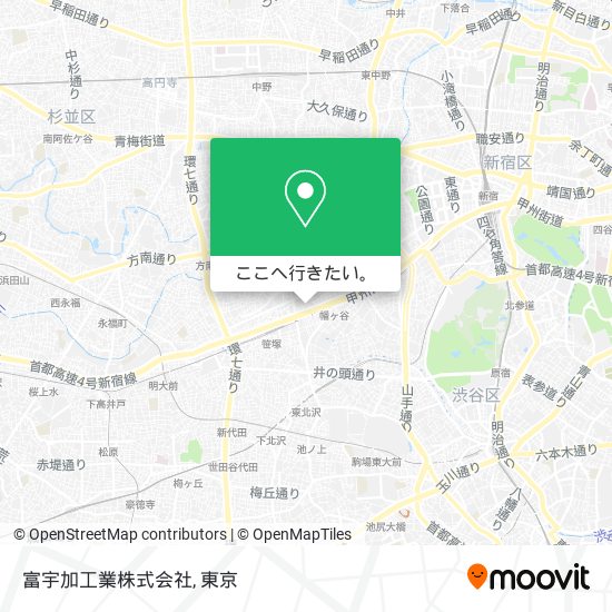 富宇加工業株式会社地図