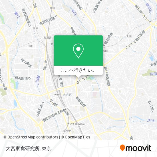 大宮家禽研究所地図