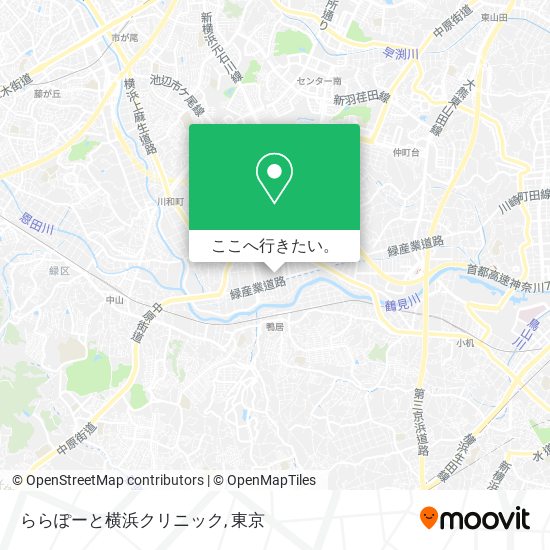 ららぽーと横浜クリニック地図
