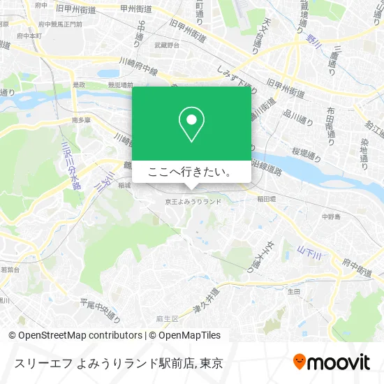 スリーエフ よみうりランド駅前店地図