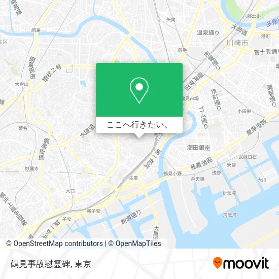 鶴見事故慰霊碑地図