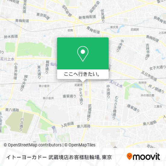 イトーヨーカドー 武蔵境店お客様駐輪場地図