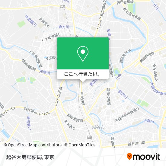 越谷大房郵便局地図