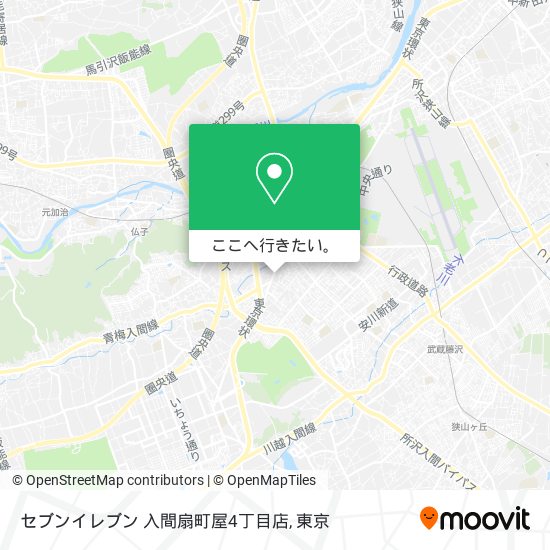 セブンイレブン 入間扇町屋4丁目店地図