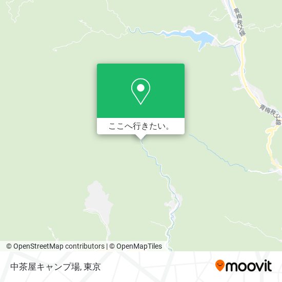 中茶屋キャンプ場地図